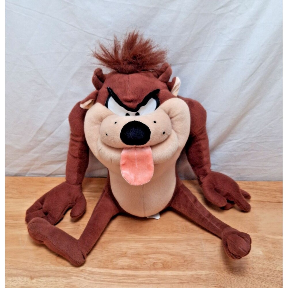 Six Flags Looney Tunes Taz Tasmanian Devil Plush Stuffed Animal 13" Collectible